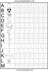 Letter Tracing - 2 Worksheets