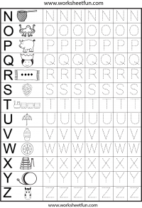 alphabet tracing