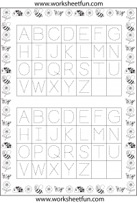 Letter Tracing - 1 Worksheet
