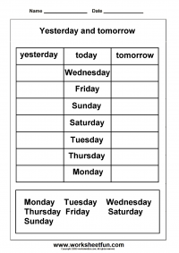 days of the week