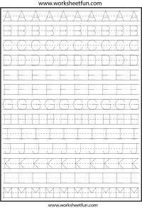 Letter Tracing - 2 Worksheets
