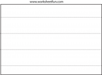 Scissor Cutting Skills - Straight Line - Tracing - 3 Worksheets