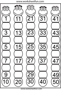 missing numbers 1-50