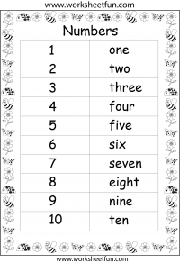 numbers in words