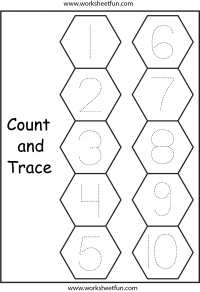 number tracing 1-10
