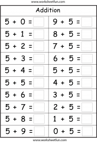 addition facts 5