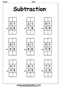 borrow subtraction