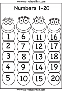 Number Chart 1-20