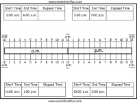Elapsed Time Worksheet