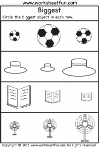 kindergarten worksheet