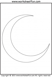 Moon Tracing and Coloring