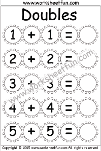 Addition Doubles Worksheet
