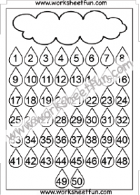 number chart 1 - 50