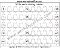 Missing Numbers 1-50