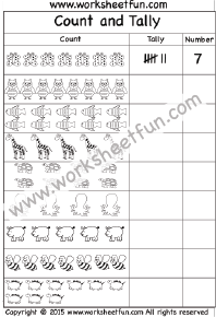 Tally Marks Worksheet