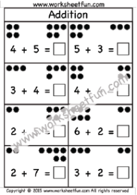 kindergarten addition worksheets