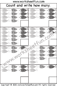 Counting Worksheets - 1 Worksheet