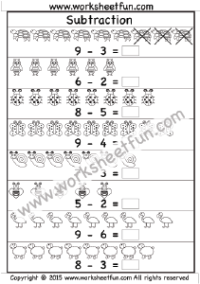 kindergarten subtraction
