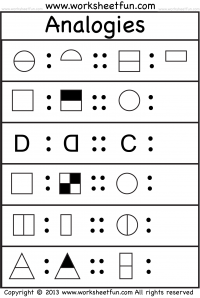 Picture Analogies - 1 Worksheet
