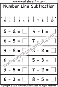 number line subtraction
