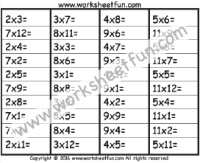 Multiplication Worksheet