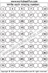Missing Numbers 1-100
