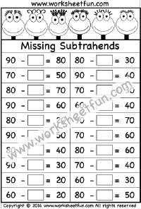 missing subtrahends