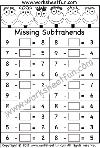 missing subtrahends