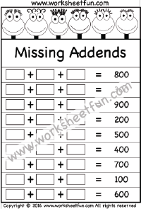missing addends