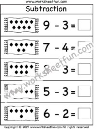 Picture Subtraction Worksheet