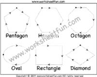 Shape Tracing Worksheet