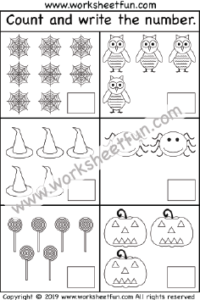 Halloween Counting Worksheet