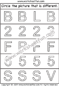 Same and Different - 1 Worksheet