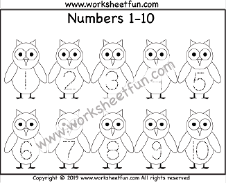 Halloween Number Tracing