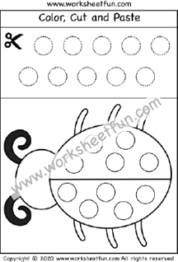 Cut and Paste Shapes - Circle - One Worksheet