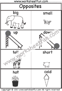Preschool Worksheets