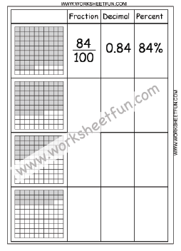 Fraction worksheets