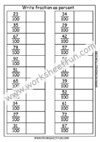 Fraction Worksheets