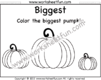 Size Comparison Worksheets