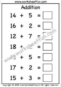 Addition Within 20